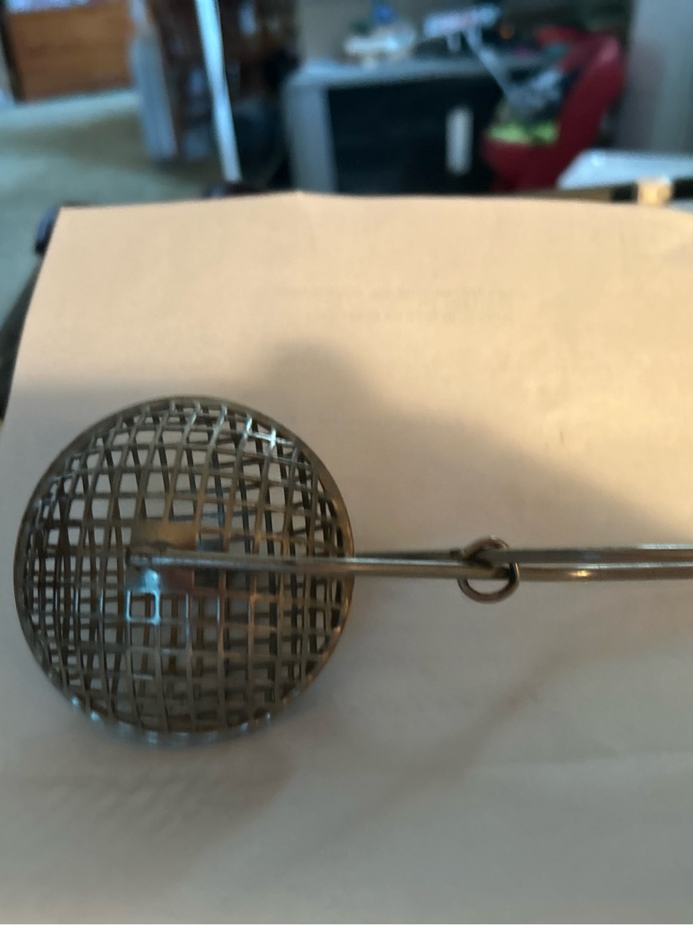 Vintage Metal Tea Infuser - Silver Tone. It is a versatile utensil.